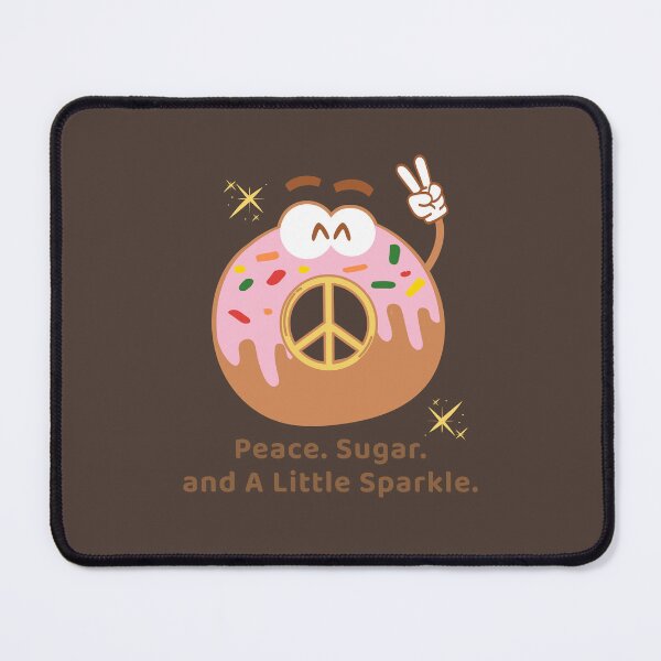 Item preview, Peace Sugar Sparkle Christmas Donut designed and sold by heyyoyeah63.
