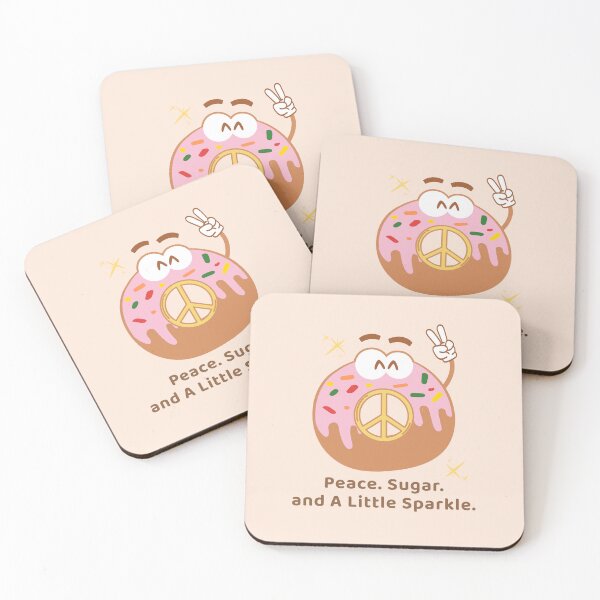Item preview, Peace Sugar Sparkle Christmas Donut designed and sold by heyyoyeah63.