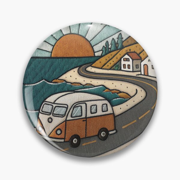 Item preview, Seaside Road: Vintage Patch designed and sold by Bionson Art.