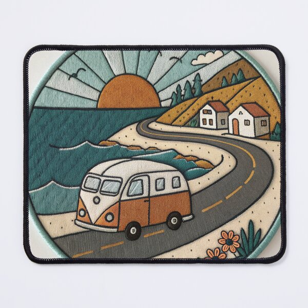 Item preview, Seaside Road: Vintage Patch designed and sold by Bionson Art.