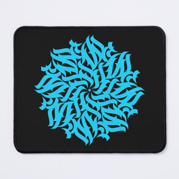 Item preview, Light blue calligraphic blossom designed and sold by artskill2k17.