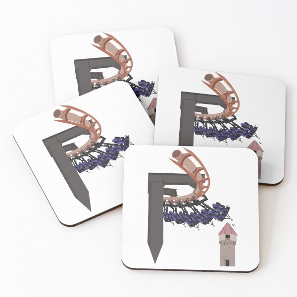 Item preview, Vampire Chessington World of Adventures Arrow Suspended Coaster designed and sold by CoasterMerch.