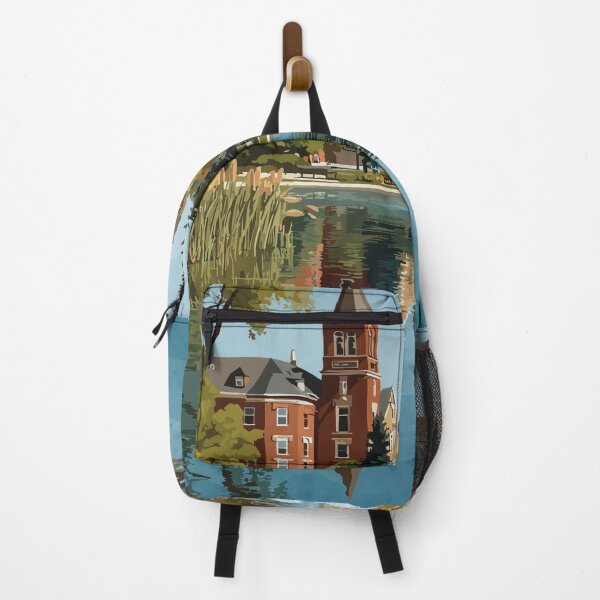 Item preview, Lacombe Alberta Downtown | Historic Church Reflection Art designed and sold by TuncGK.