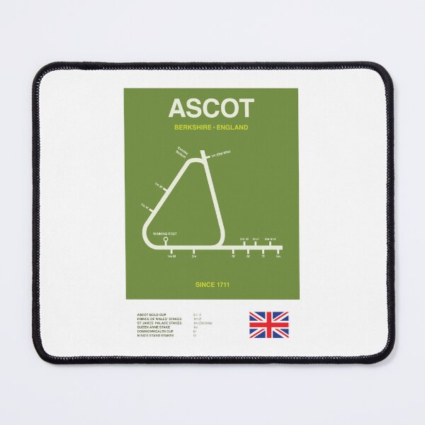 Item preview, Minimalist Ascot Horse Racing Course Line Print designed and sold by CircuitDesign.