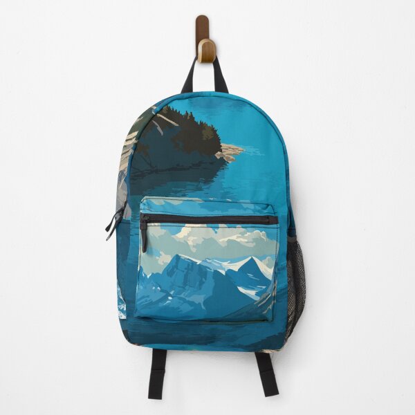 Item preview, Lake Minnewanka Alberta | Rocky Mountain Boat Tour Print designed and sold by TuncGK.