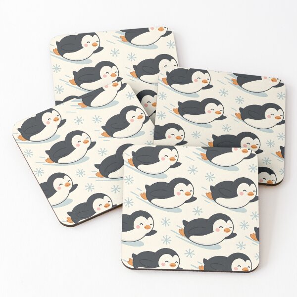 Item preview, Penguin & Snowflake Mix Pattern designed and sold by Signal and Ink.