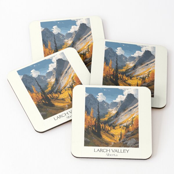 Item preview, Larch Valley Alberta Trail | Golden Autumn Forest Print designed and sold by TuncGK.
