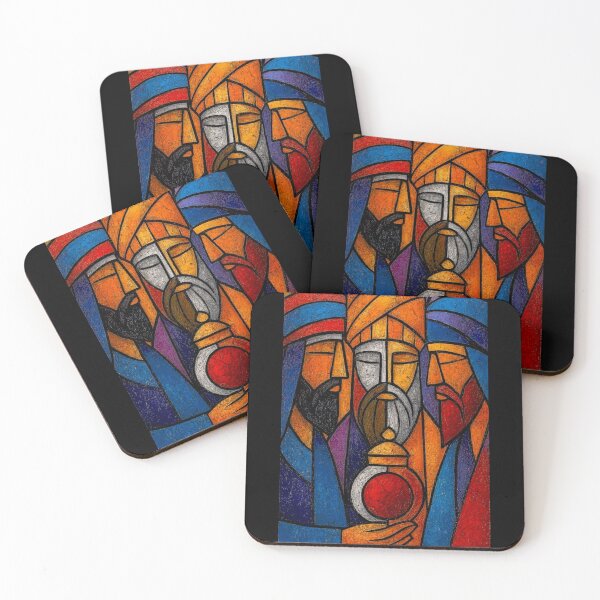 Item preview, Modern Stainless Glass Style Three Wise Men designed and sold by SoLunAgua ..