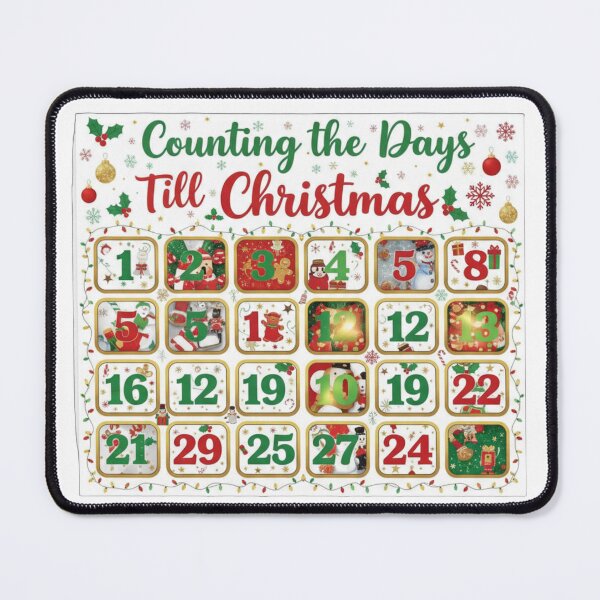 Item preview, Christmas Advent Calendar - Festive Holiday Countdown Decoration designed and sold by Tiny Globe .