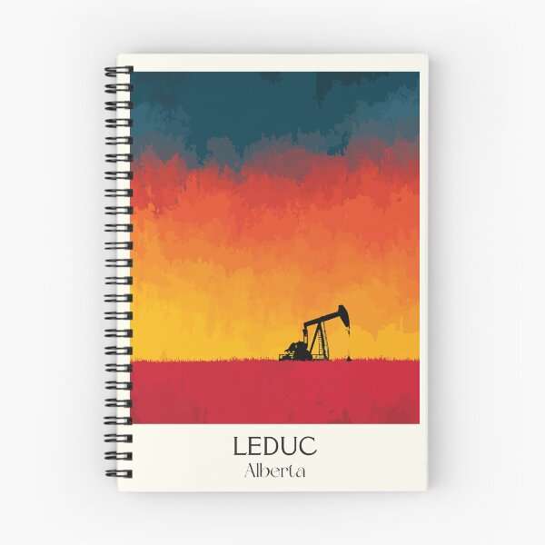 Item preview, Leduc Alberta Oilfield | Sunset Pumpjack Silhouette Art designed and sold by TuncGK.