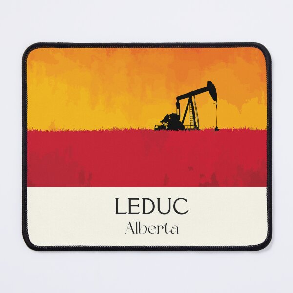 Item preview, Leduc Alberta Oilfield | Sunset Pumpjack Silhouette Art designed and sold by TuncGK.