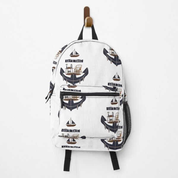 Item preview, LET'S SAIL, NATUICAL THEME, HOUSE BOAT, BOATHOUSE designed and sold by FitEnvy.