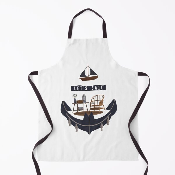 Item preview, LET'S SAIL, NATUICAL THEME, HOUSE BOAT, BOATHOUSE designed and sold by FitEnvy.