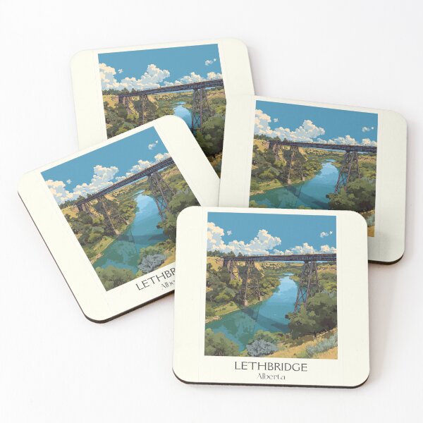 Item preview, Lethbridge Alberta Viaduct | River Valley Trestle Art designed and sold by TuncGK.
