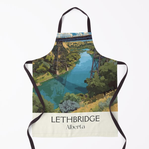 Item preview, Lethbridge Alberta Viaduct | River Valley Trestle Art designed and sold by TuncGK.