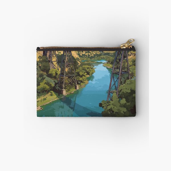 Item preview, Lethbridge Alberta Viaduct | River Valley Trestle Art designed and sold by TuncGK.