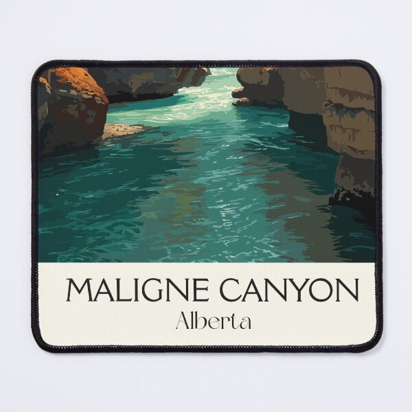 Item preview, Maligne Canyon Alberta | Deep Gorge Hiking Trail Print designed and sold by TuncGK.