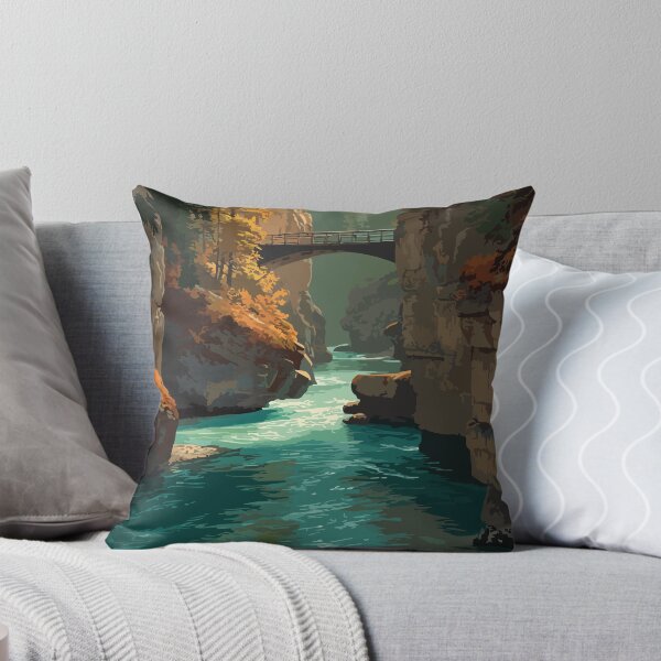 Item preview, Maligne Canyon Alberta | Deep Gorge Hiking Trail Print designed and sold by TuncGK.