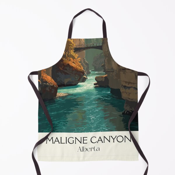 Item preview, Maligne Canyon Alberta | Deep Gorge Hiking Trail Print designed and sold by TuncGK.