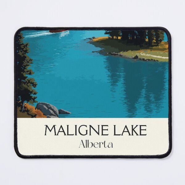 Item preview, Maligne Lake Alberta Scenery | Rocky Mountain Vista Art designed and sold by TuncGK.
