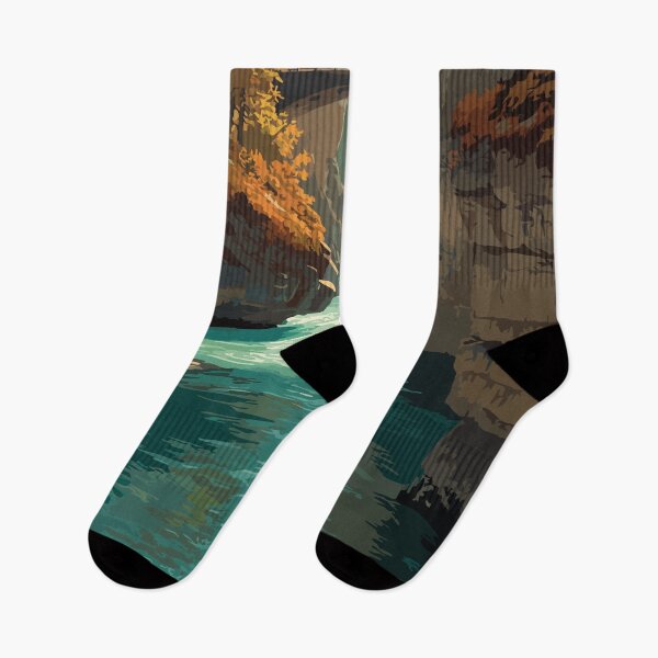 Item preview, Maligne Canyon Alberta | Deep Gorge Hiking Trail Print designed and sold by TuncGK.