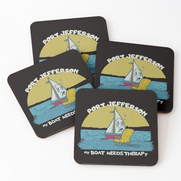 Item preview, Port Jeff, My Boat need therapy, Long Island, NY Souvenir  designed and sold by FitEnvy.