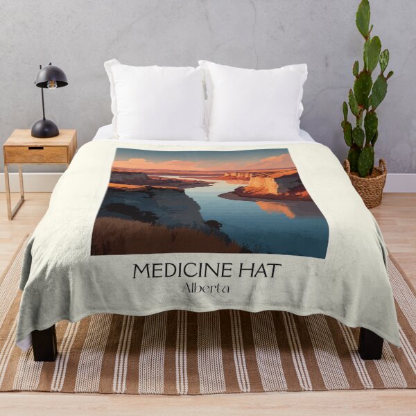 Item preview, Medicine Hat Alberta Badlands | River Valley Sunset Art designed and sold by TuncGK.