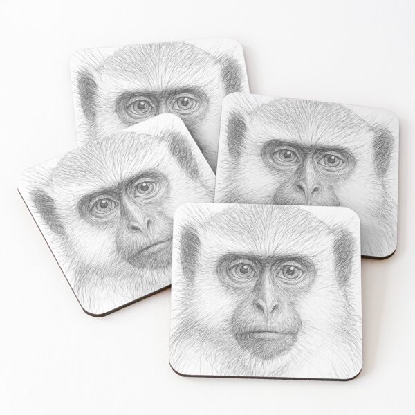 Item preview, Vervet Monkey Pencil Sketch designed and sold by Leon Woods Pencil Art.