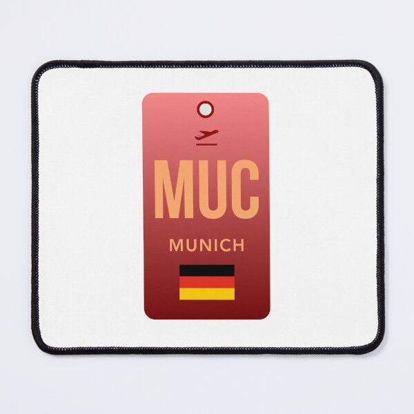 Item preview, MUC Munich Airport Code Tag – Clean Modern Travel Aesthetic designed and sold by Aesthetic Atlas.