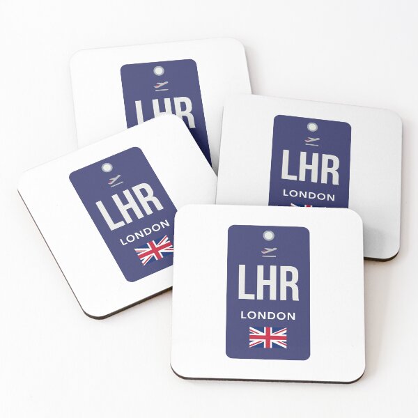 Item preview, LHR London Heathrow Airport Code Tag – Modern Travel Design designed and sold by Aesthetic Atlas.