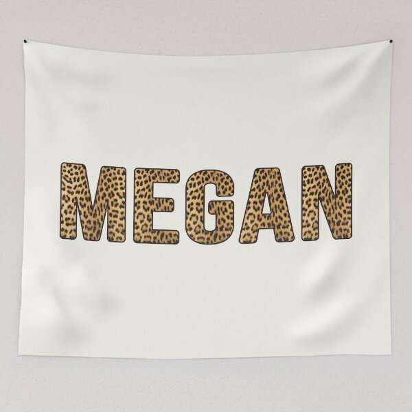 Item preview, Megan Name Leopard Print designed and sold by Jeallan Designs.