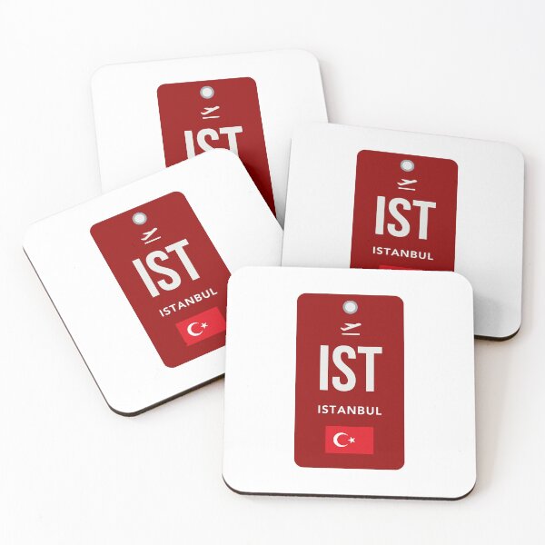 Artikelvorschau, IST Istanbul Airport Code Tag – Modernes globales Hub-Design entworfen und verkauft von Aesthetic Atlas.