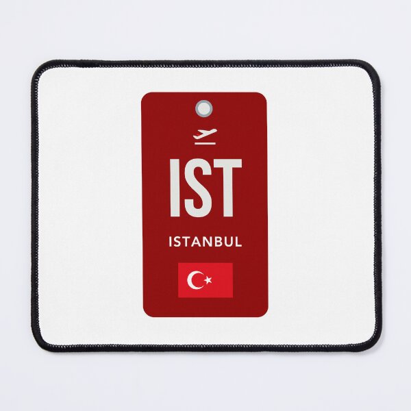 Item preview, IST Istanbul Airport Code Tag – Modern Global Hub Design designed and sold by Aesthetic Atlas.