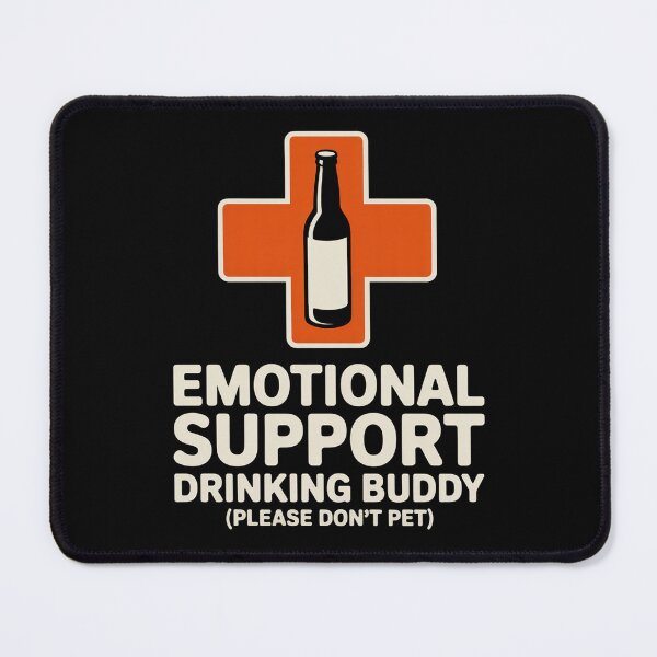 Item preview, Emotional Support Drinking Buddy designed and sold by Veroniadic.