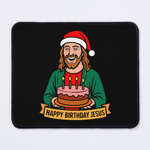 Item preview, Happy Birthday Jesus Christmas Hat Birthday Cake designed and sold by plushism.