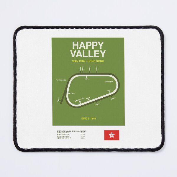 Item preview, Minimalist Happy Valley Horse Racing Course Line Print designed and sold by The Circuit Collection.