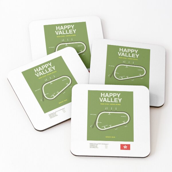 Item preview, Minimalist Happy Valley Horse Racing Course Line Print designed and sold by The Circuit Collection.