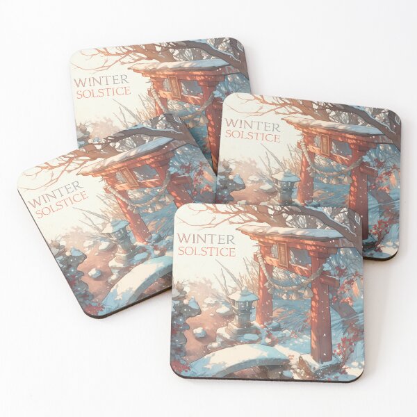 Item preview, Winter solstice Japanese landscape designed and sold by Lenycherry_art.