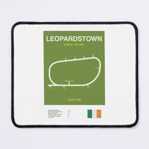 Item preview, Minimalist Leopardstown Horse Racing Course Line Print designed and sold by The Circuit Collection.