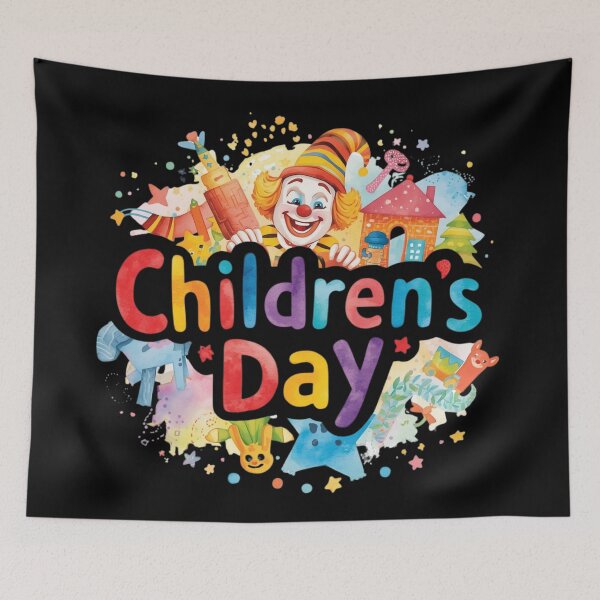 Item preview, Happy Clown Children's Day Celebration designed and sold by Khadigadesings.