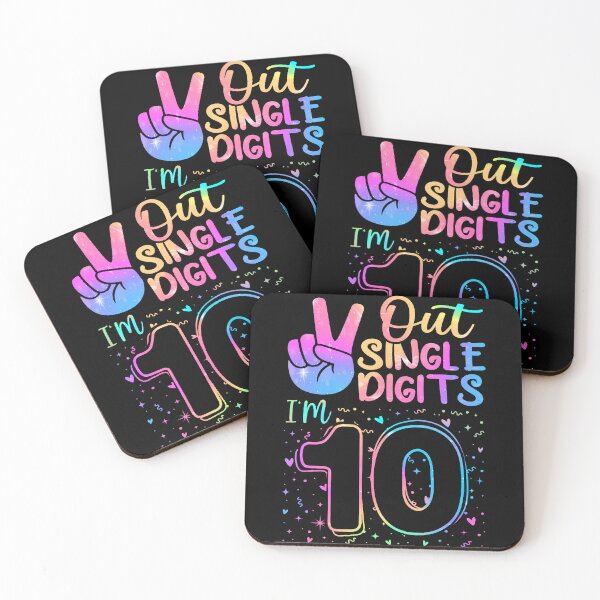 Item preview, Peace Out Single Digits I'M 10 Year Old 10 Birthday Girl designed and sold by MadalynKiehn.