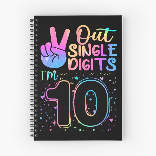 Item preview, Peace Out Single Digits I'M 10 Year Old 10 Birthday Girl designed and sold by MadalynKiehn.
