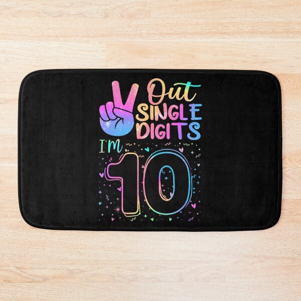 Item preview, Peace Out Single Digits I'M 10 Year Old 10 Birthday Girl designed and sold by MadalynKiehn.