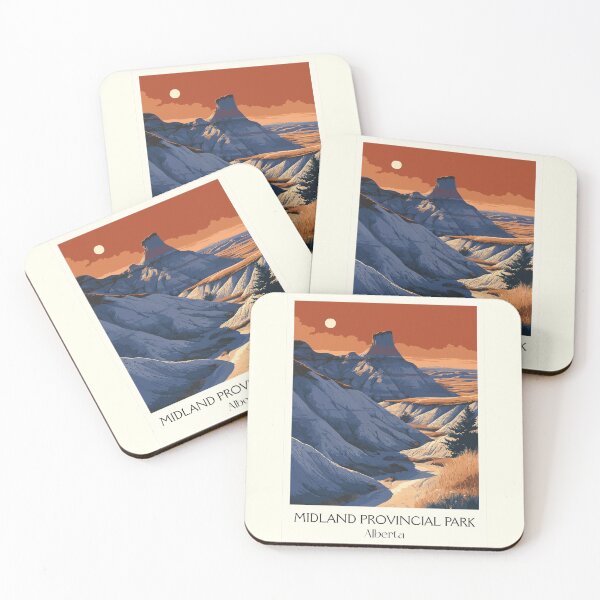 Item preview, Midland Park Alberta Badlands | Hoodoo Canyon Wall Art designed and sold by TuncGK.