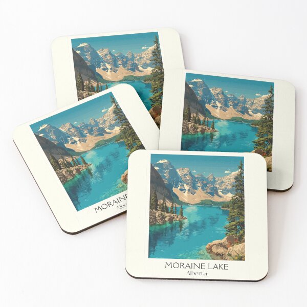 Item preview, Moraine Lake Alberta Rockies | Valley of Ten Peaks Art designed and sold by TuncGK.