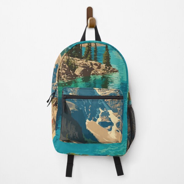 Item preview, Moraine Lake Alberta Rockies | Valley of Ten Peaks Art designed and sold by TuncGK.