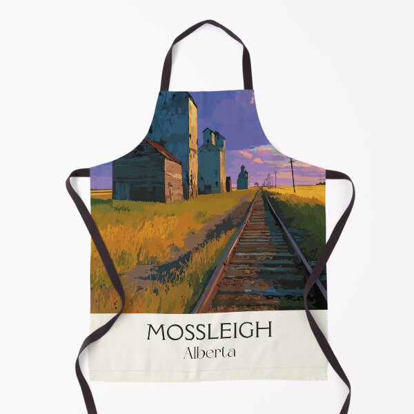 Item preview, Mossleigh Alberta Prairie | Vintage Grain Elevator Art designed and sold by TuncGK.