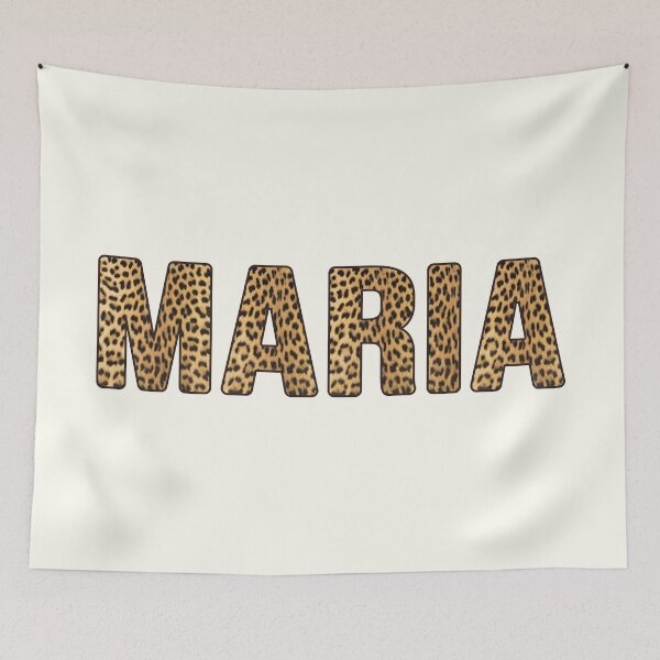 Item preview, Maria Name Leopard Print designed and sold by Jeallan Designs.