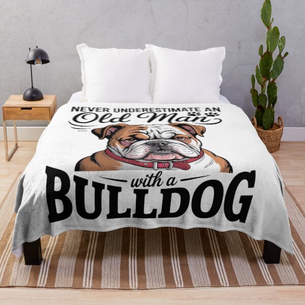 Item preview, English Bulldog Never Underestimate A Old Man With Bulldog designed and sold by Veroniadic.