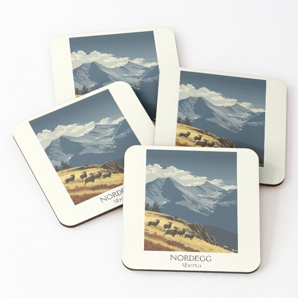 Item preview, Nordegg Alberta Bighorn Country | Mountain Sheep Wall Art designed and sold by TuncGK.